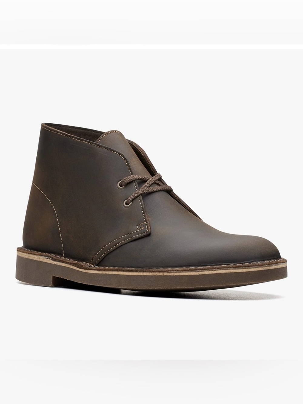 Clarks® (Men's 10.5 M) Bushacre™ 2 Brown Desert Leather Chukka Boots - $120 New
